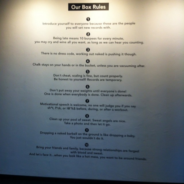 Eingangsbereich im Crossfit