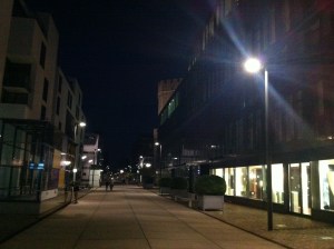 Der Rheinauhafen bei Nacht