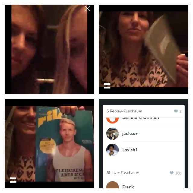 1. Livestream bei Periscope