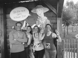 Im Ziel des Kölner Zoolaufs